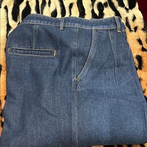 LOFT The Palazzo High Rise Jeans Pleated Wide-Leg Womens's Size 10.